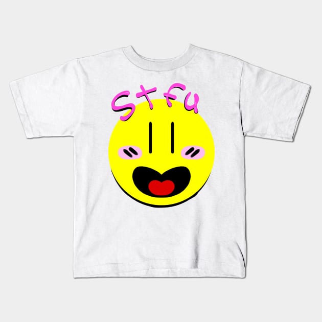 Quite face Kids T-Shirt by Scribble101